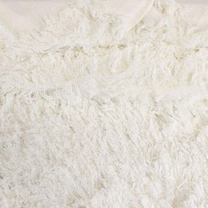 White Fluffly Flokati Fur Faux Fur Fabric