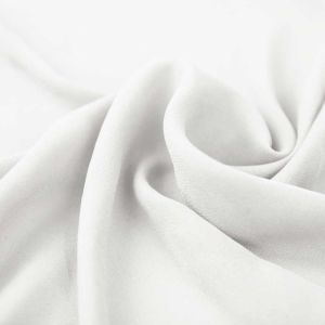 White Wool Dobby Hi Multi Chiffon Fabric