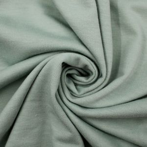 Greenish French Terry Spandex Fabric by the Yard
