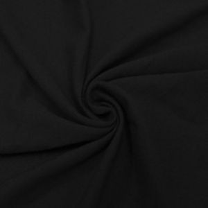 Black Stretch Pique Knit Fabric