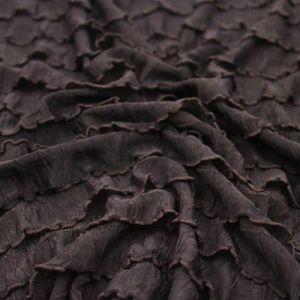 Brown Ruffle Knit Fabric by the BOLT - (GET 45 YARDS for ONLY $1/Yard)