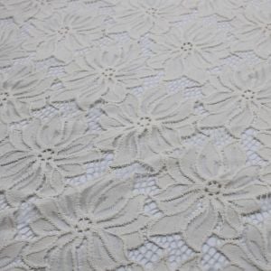 Tan  Scallop Lace Fabric By the Yard - Cecille