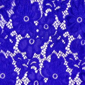 Royal Floral Pattern on Hailey Lace Fabric