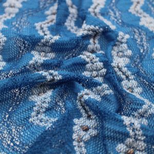 Royal Blue Flower Daze lace fabric