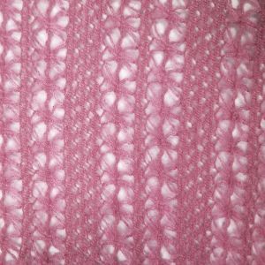 Mauve Floral Pattern Sweater Knit