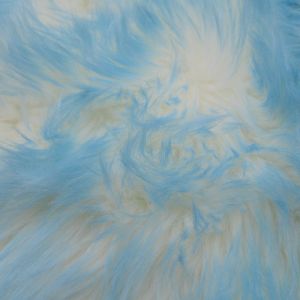 Baby Blue Candy Shade Frosted Fur 2 tone Soft on a Medium Pile of 2" Newborn Cuddly Faux Fur