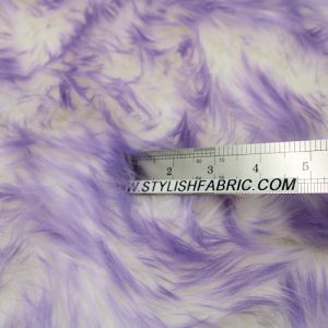Ivory Lavender Candy Shade Frosted Fur 2tone Soft on  Med Pile of 2 Newborn Cuddly Faux Fur
