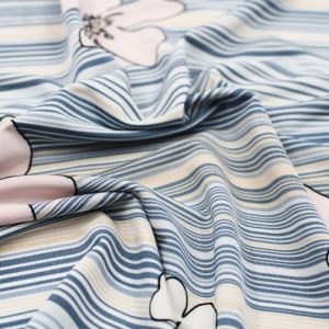Aloha Stripe Print Knit Fabric by the BOLT - (GET 45 YARDS for ONLY $1/Yard)