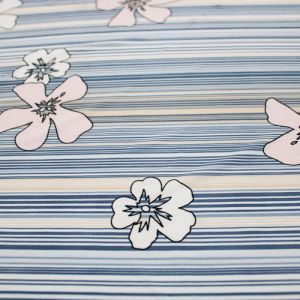 Aloha Stripe Print Knit Fabric by the BOLT - (GET 45 YARDS for ONLY $1/Yard)