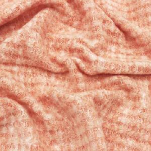 Coral Dusty Chambray Waffle Brush Poly Rayon Spandex Knit Fabric