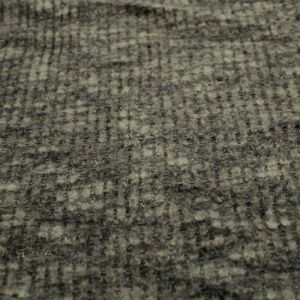 Olive Chambray Waffle Brush Poly Rayon Spandex Knit Fabric
