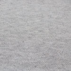 Heather Grey B French Terry Brushed Fleece Fabric by the Yard