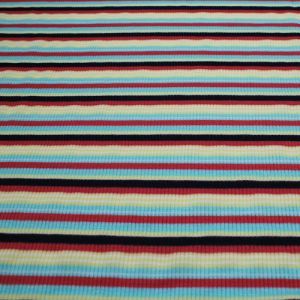 Mint Ginger 2x1 Rib Striped Rayon Poly Spandex Fabric by the Yard