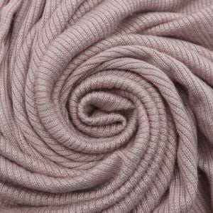 Dusty Rose 2x1 Rib Knit Stretch Fabric by the Yard