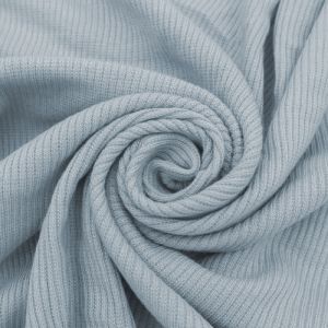 Metal Light 2x1 Rib Knit Stretch Fabric by the Yard