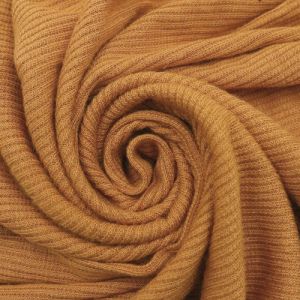 Mustard 2x1 Rib Knit Stretch Fabric by the Yard