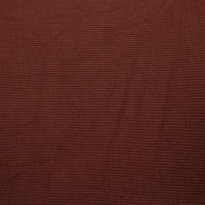Rust Brown 2x1 Rib Knit Stretch Fabric by the Yard