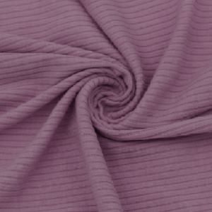 Dusty Pink Poly Rayon Spandex 4x2 Rib Knit Fabric
