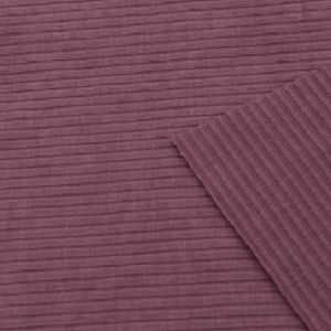 Mauve Poly Rayon Spandex 4x2 Rib Knit Fabric
