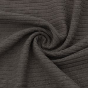 Toffee Poly Rayon Spandex 4x2 Rib Knit Fabric