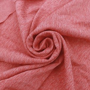 Coral Chambray Poly Spandex Power Max Fabric by the Yard