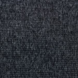 Charcoal 2 Tone Poly Cotton Spandex  4x2 Rib Knit Fabric