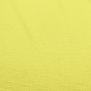 Lemon Neon Poly Cotton Spandex  4x2 Rib Knit Fabric