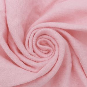 Dusty Pink 100% Cotton Slub French Terry Fabric by the Yard