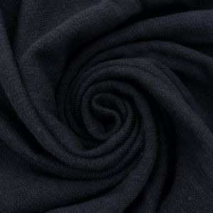Gray Dark 100% Cotton Slub French Terry Fabric by the Yard