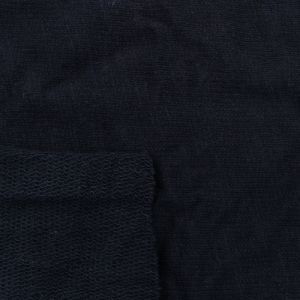Gray Dark 100% Cotton Slub French Terry Fabric by the Yard