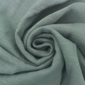 Green D 100% Cotton Slub French Terry Fabric by the Yard