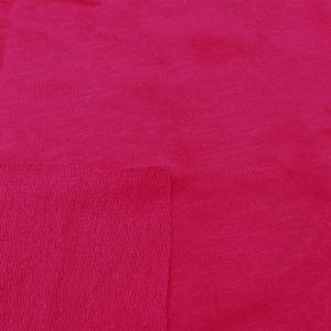 Hot Pink 100% Cotton Slub French Terry Fabric by the Yard
