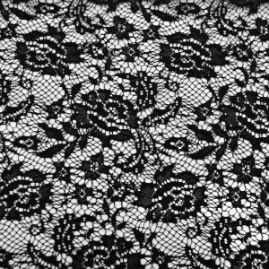 Black Floral Lace Fabric Juliana