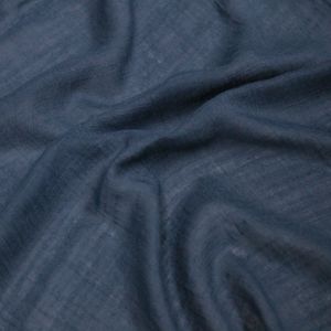 Blue Denim 58'' Swiss Gauze Tetron  Rayon Linen Gauze Fabric