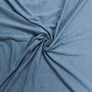 Blue Steel Chambray Crepe Viscose Fabric