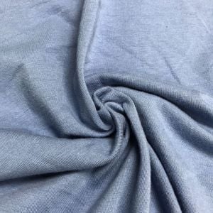 Blue Deep Cotton Spandex Jersey Knit Fabric Combed 7oz
