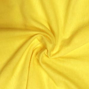 Bright Yellow Cotton Spandex Jersey Knit Fabric Combed 7oz