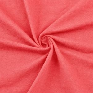 Coral Cotton Spandex Jersey Knit Fabric Combed 10oz