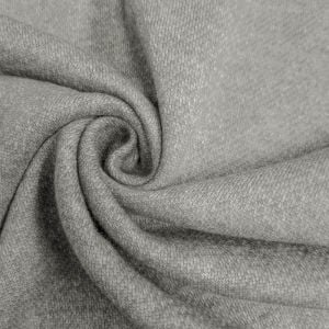 Heather Gray French Terry Brushed Fleece Fabric
