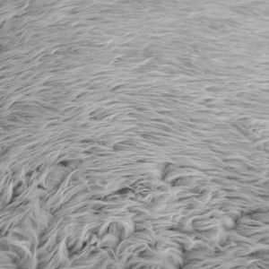 Heather Grey Luxury Shag Faux Fur Fabric