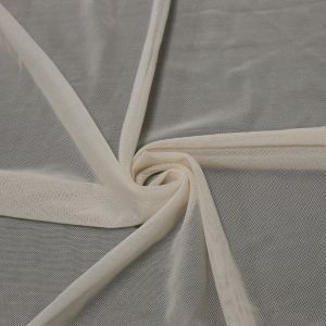 Ivory Stretch Power Mesh Fabric