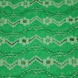 Kelly Green Flower Daze lace fabric by the Roll  - (GET 30 YARDS for ONLY $1/Yard)