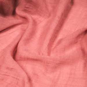 Light Coral 58'' Swiss Gauze Tetron  Rayon Linen Gauze Fabric
