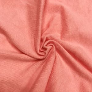 Light Coral Cotton Spandex Jersey Knit Fabric Combed 7oz