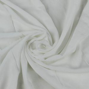 Off White Solid Rayon Crepe Fabric