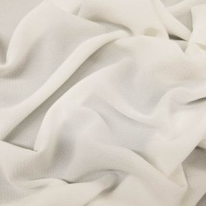 Off White Bubble Chiffon Fabric Textured Chiffon