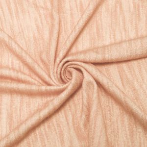 Orange Chambray French Terry Loop Rayon Poly Slub Fleece Fabric