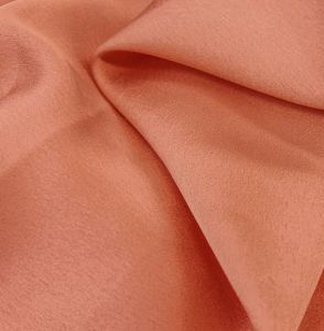 Orange Light Crepe Back Satin Mechanical Satin Chiffon  Fabric