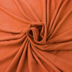 Orange Heavyweight Rayon Jersey Spandex Knit Fabric