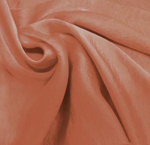 Orange Light Silky Satin Chiffon Fabric - Reversible